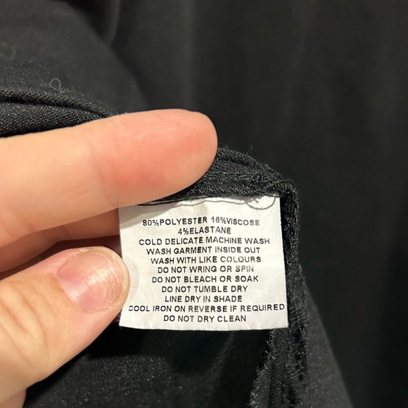 Princess Highway black A line skirt with waist sash bellow knee length preppy - Picture 6 of 7